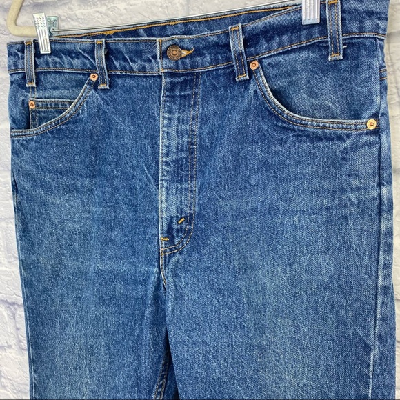 Vintage 1994 Levi’s Orange Tab 505s Regular Fit Straight Leg Medium Wash Jeans - Picture 6 of 15